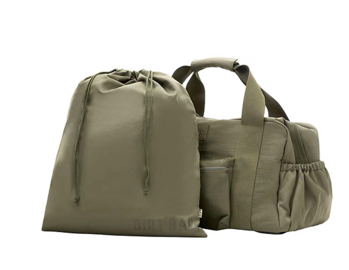 NEW BEIS The Sport Duffle Convertible in Olive NWT Weekend Travel