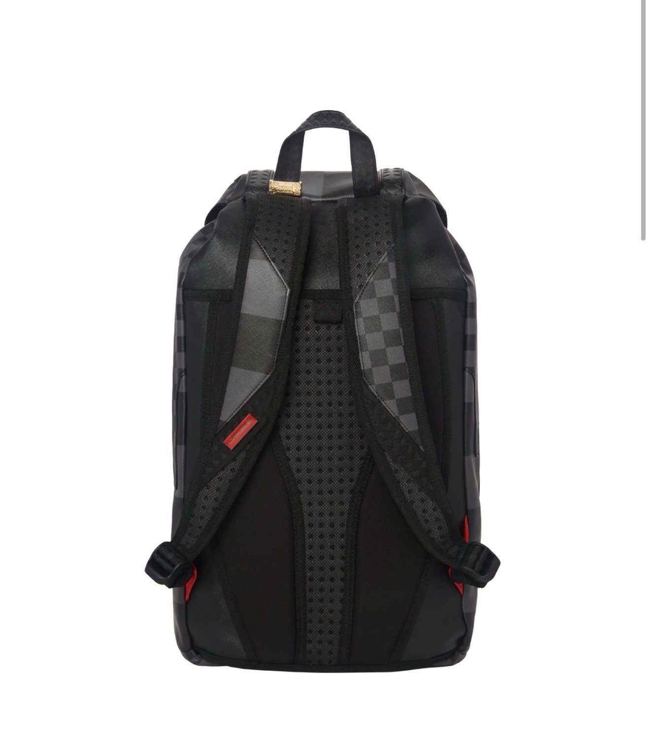 Sprayground Limited Edition Checkered Shark Unisex Kids Med Backpack Black/Gray