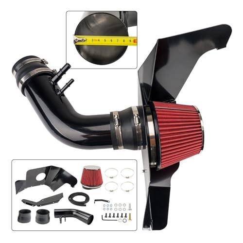 Cold Air Intake Kit with Filter Heat Shield for 2015 2015-2016 Ford Mustang