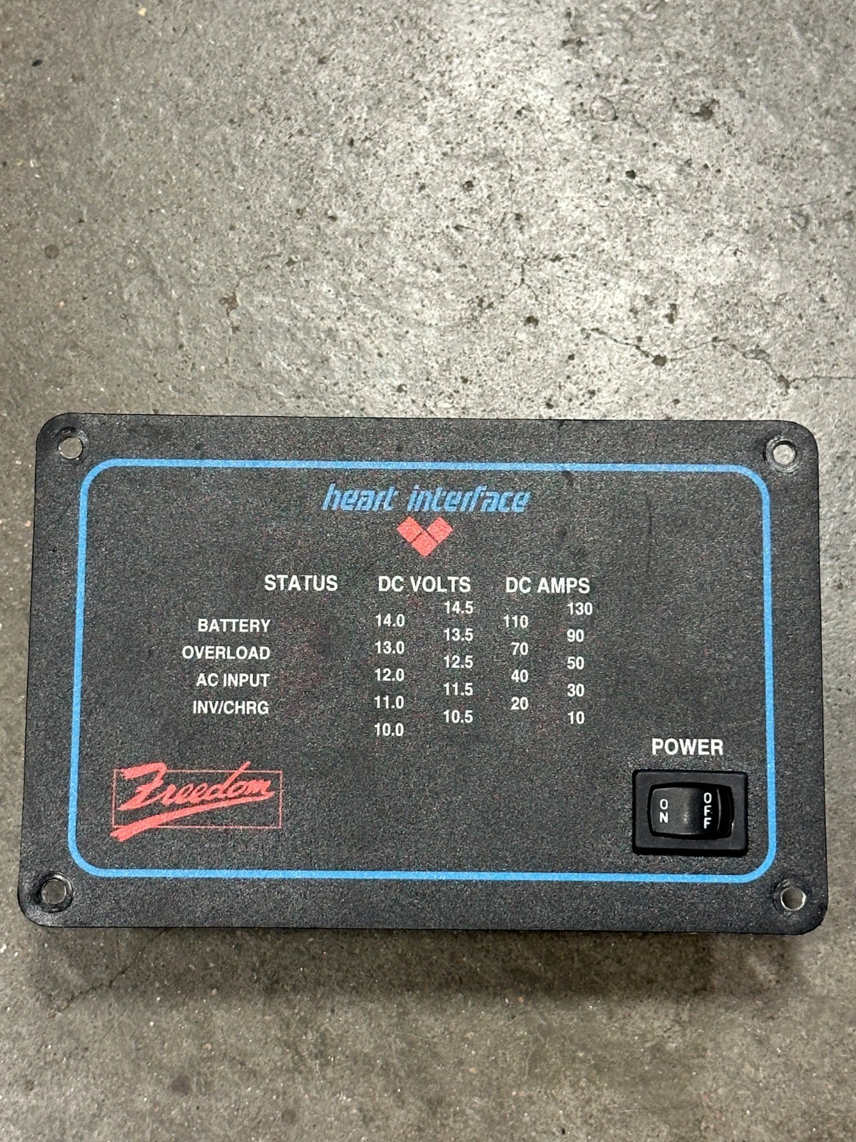 Xantrex Freedom Heart Interface . Remote Status Panel (HP20)