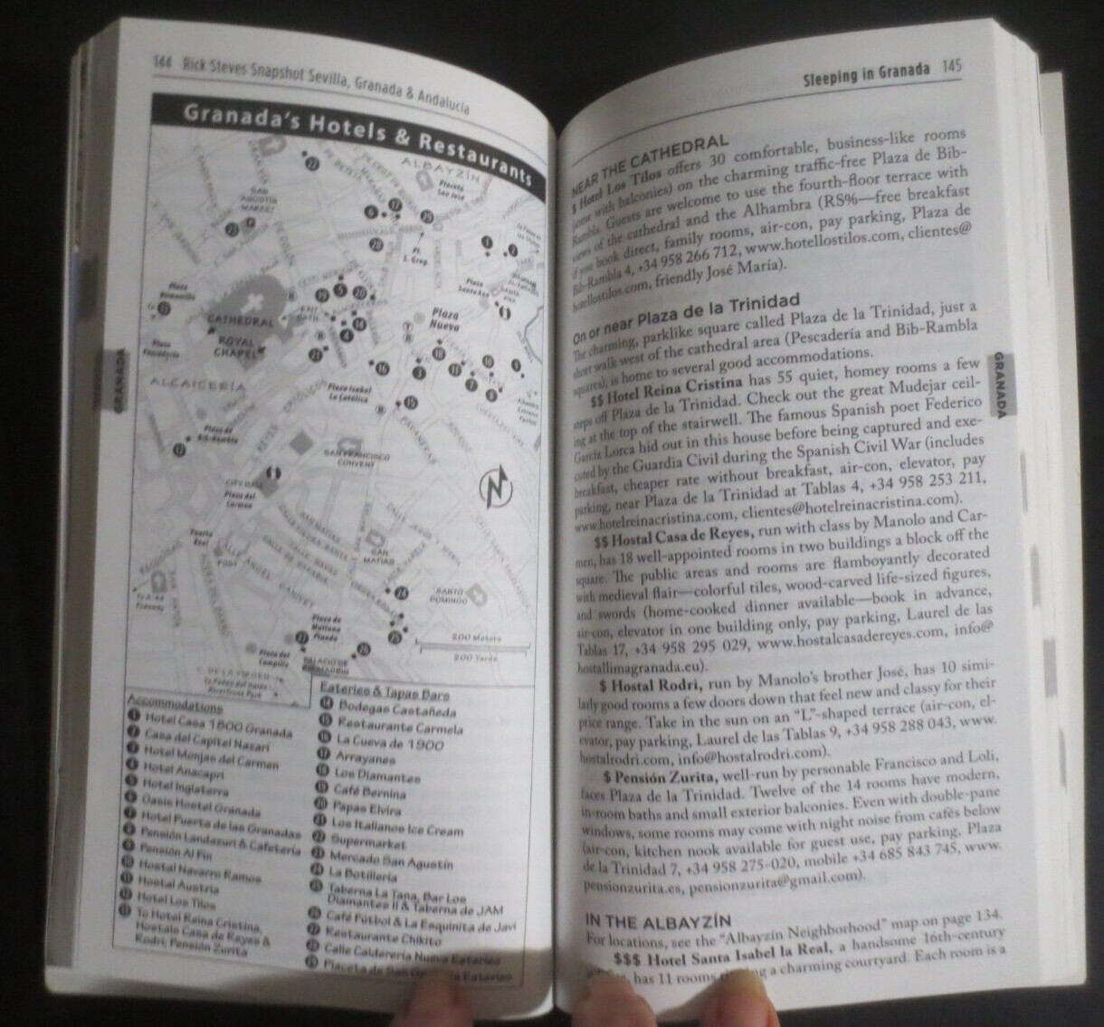 RICK STEVES SNAPSHOT SEVILA, GRANADA & ANDALUCIA 6TH EDITION PAPERBACK 358 PGS