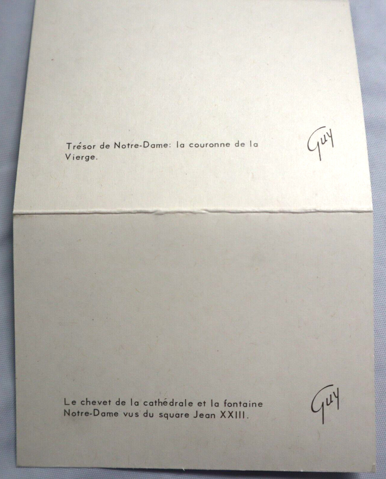 Photochrome Editions Guy Paris France Notre Dame Folder Mini Souvenir Vtg 1960s