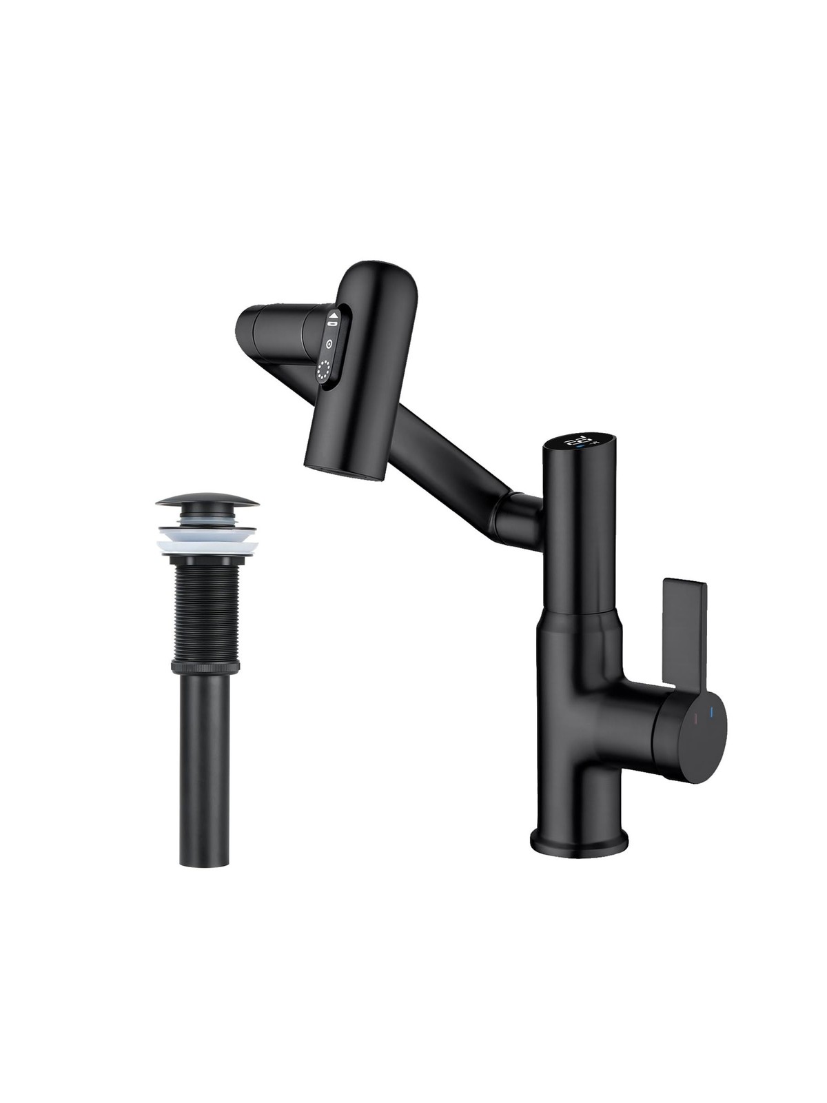 Lefton Rotatable Bathroom Faucet BF2204 with Pop-up Bathroom Sink Drain Stopp…