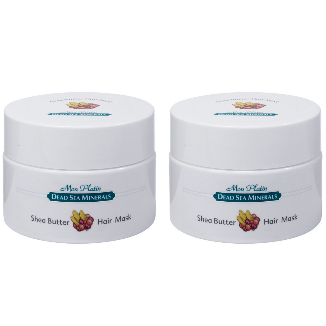 x2 Mon Platin, DSM, Dead Sea Minerals, Shea Butter Hair ,8.5fl.oz/250ml