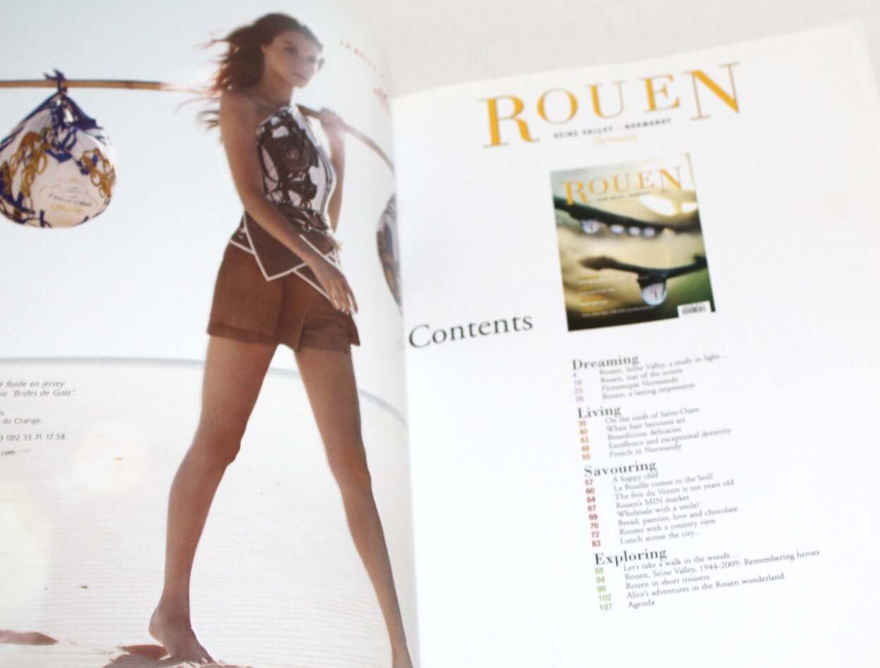 2009 Rouen Seine Valley Normandy France Magazine Travel Book
