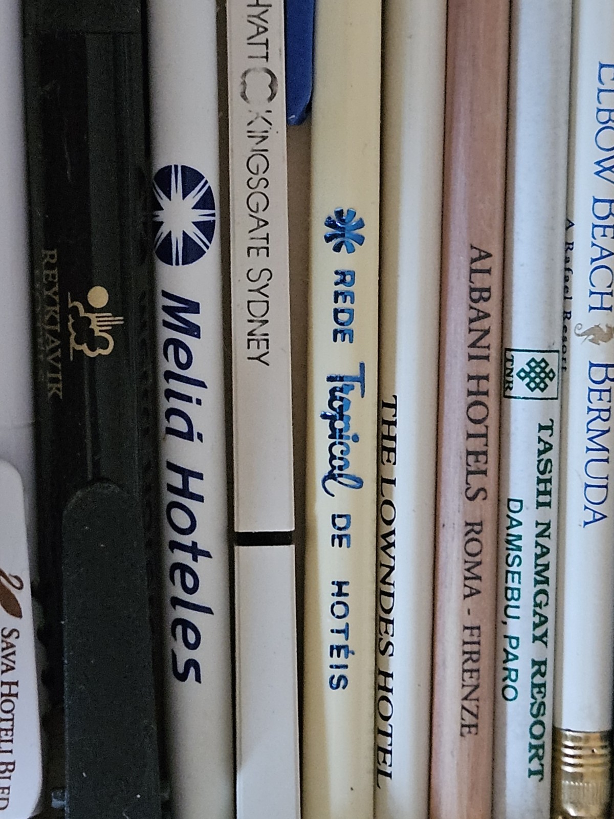Lot Dozens Hotel Pens/ Pencils. Memories From Around The World. Exotic Locations