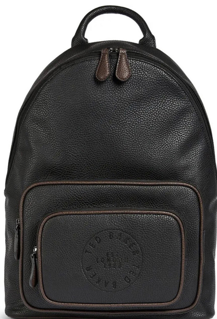 NEW Ted Baker London Markar Embossed Black Backpack – Unisex