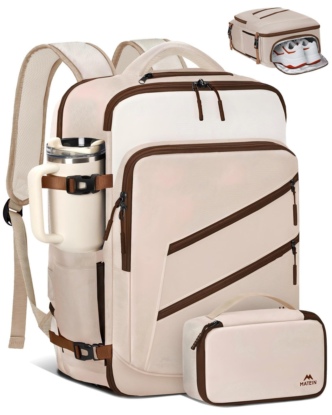 MATEIN Personal Item Travel Backpack for Women, Lightweight Airplane Carry on…