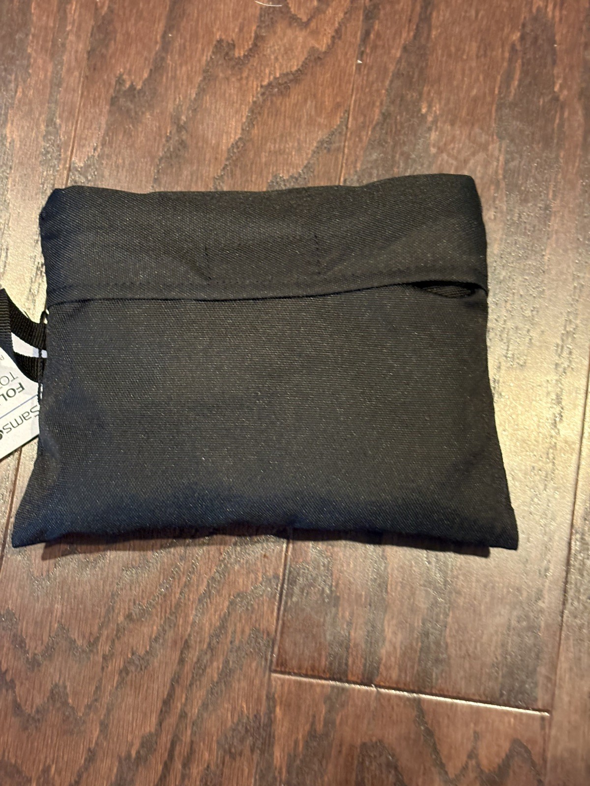 NEW Samsonite Black Foldaway Packable Tote Sling Bag 15.5 x 12.5 x 6 Inches NWT