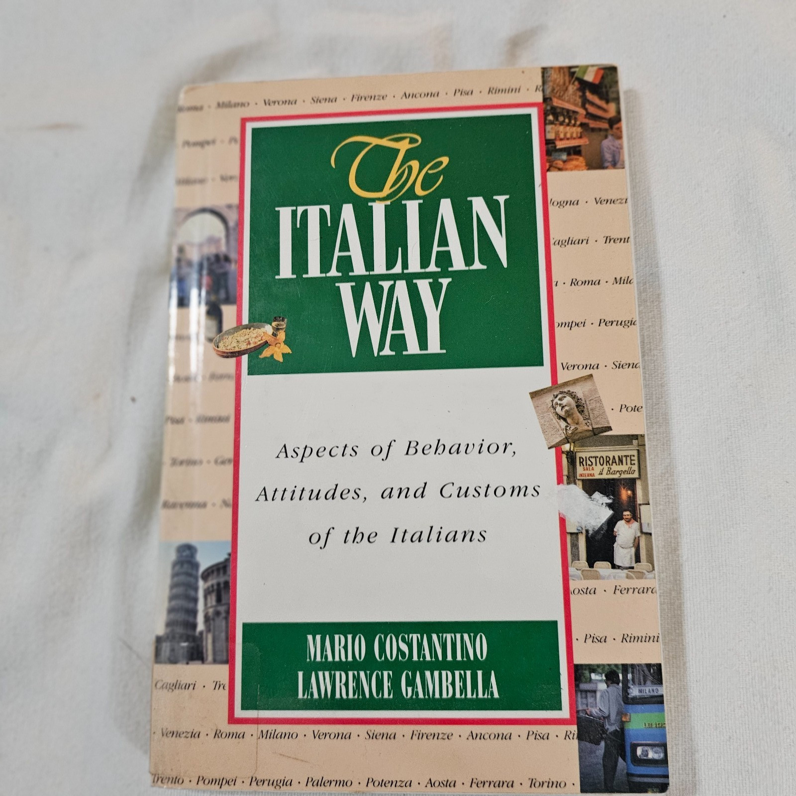 The Italian Way by Costantino & Gambella Customs & Culture of Italians Book