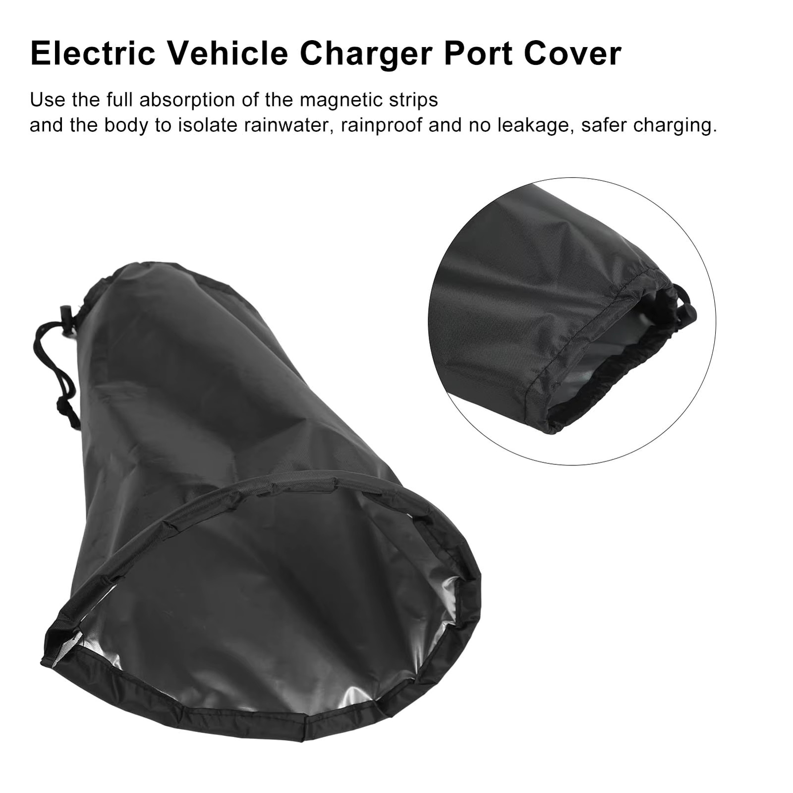 Weatherproof EV Port Cover Waterproof Magnetic Adsorption for Electric Cars
