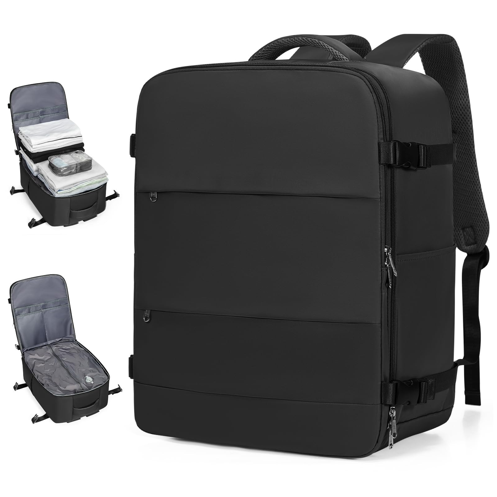 coofay Large Vacuum Backpack Travel with Pump Vacpack Travel Backpack with Va…