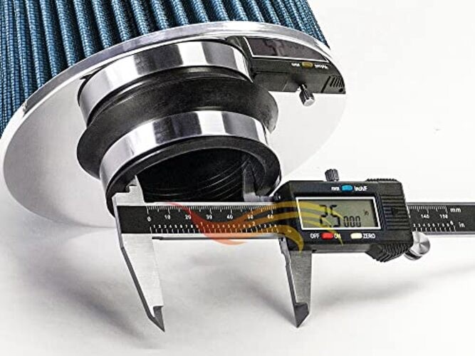BLUE Cold Air Intake Cone Replacement Performance Washable Clamp Standard 2.5″