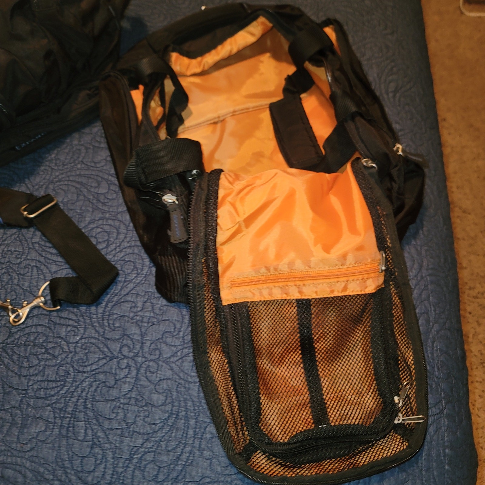 Sigg Large Rolling suitcase duffel shoulder strap LUGGAGE bag Travel 2 Piece