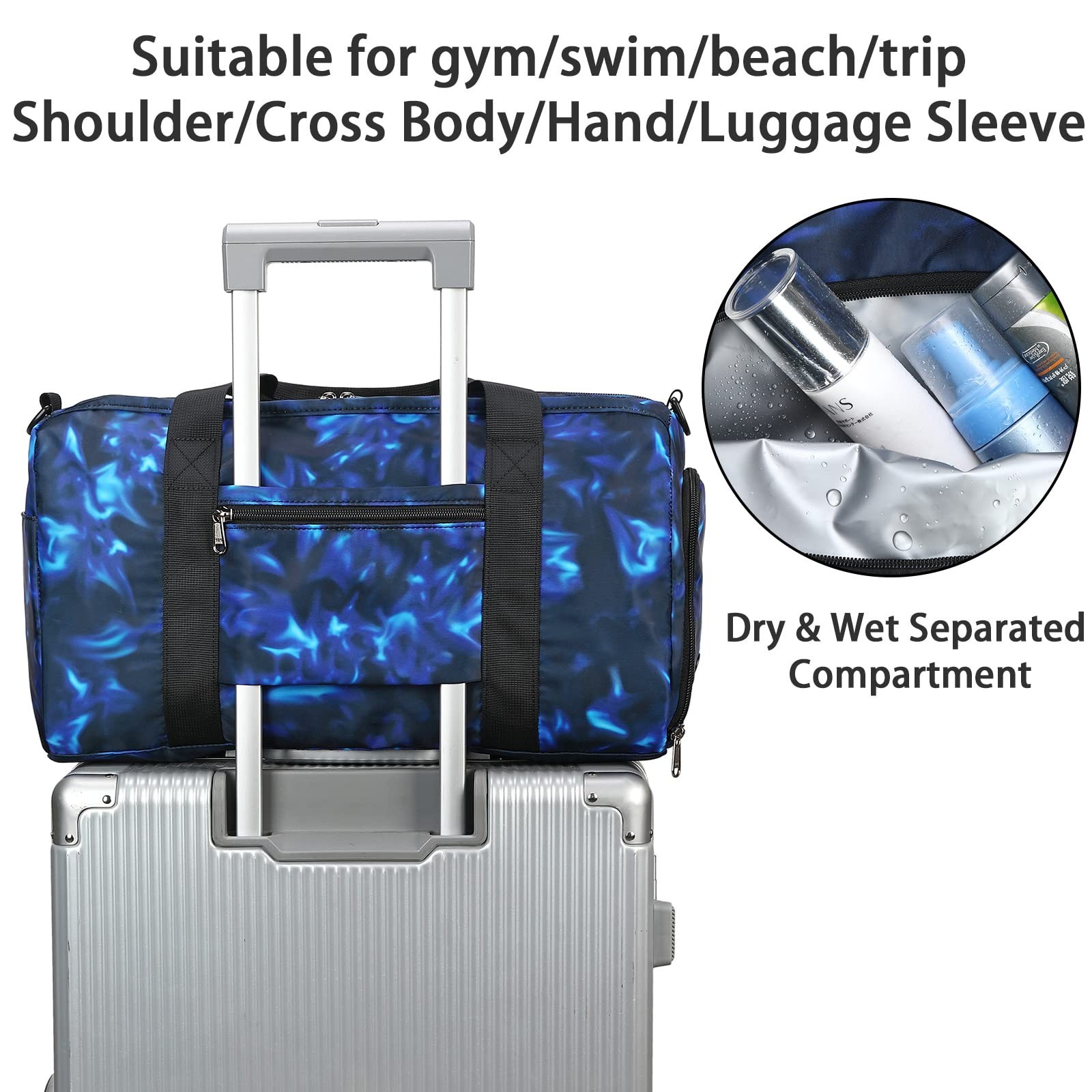 Kids Duffle Bag Boys Girls Overnight Travel Sport Gym Bag Weekender Carry On …