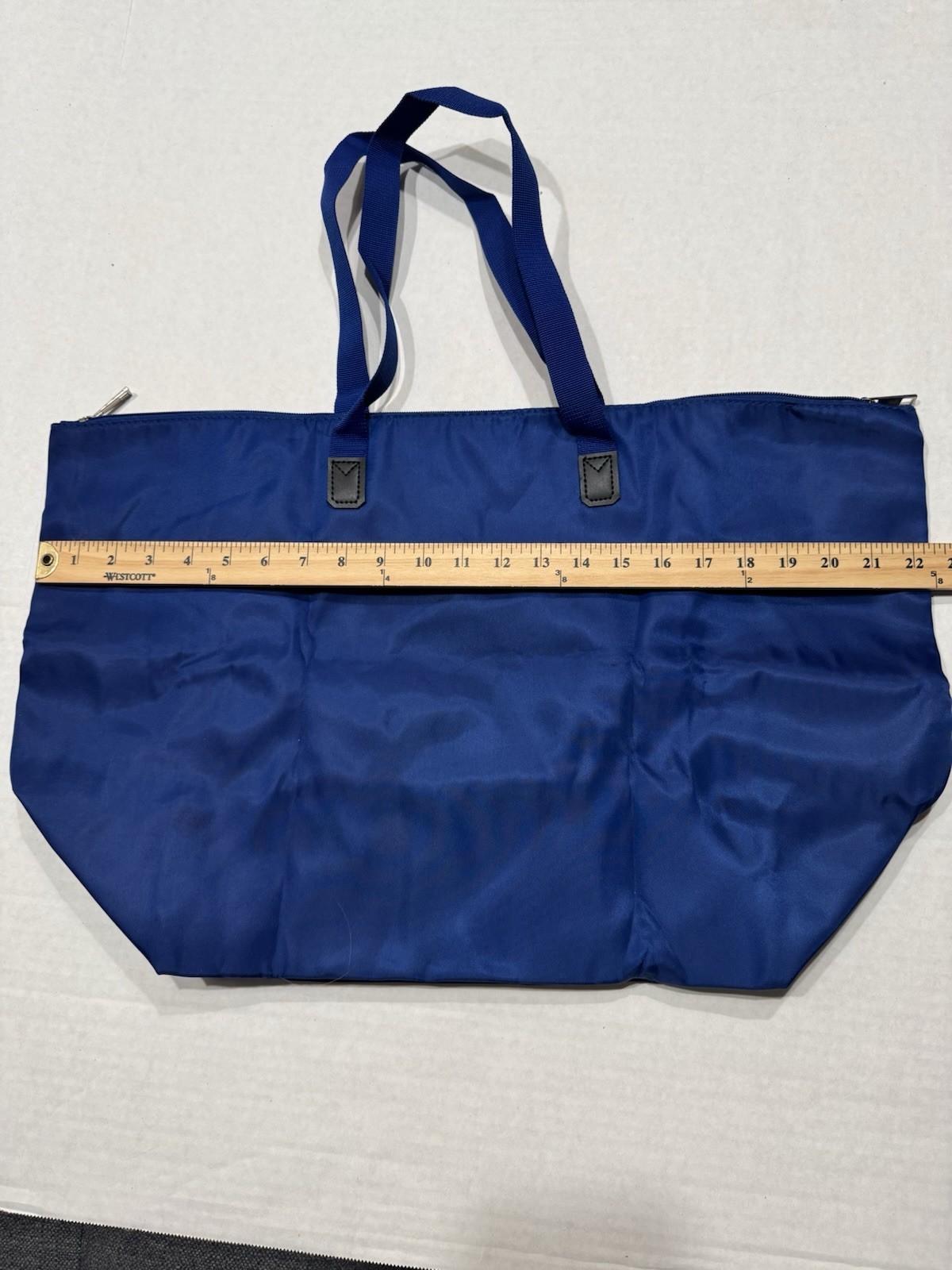 Royal Caribbean Royal Blue Large Tote Bag Zipper Closure Dual Handles New!