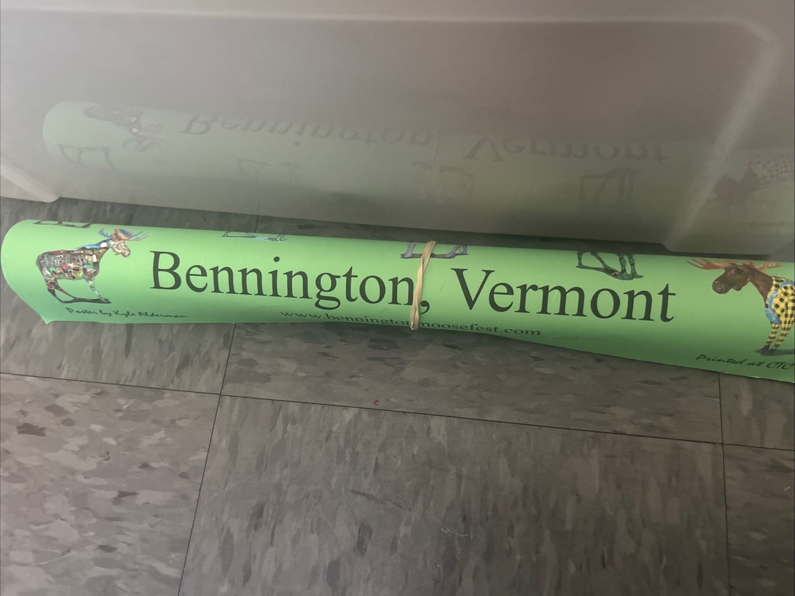 MOOSEFEST Re- Listed Bennington Vermont 2005 T Poster 20x 30 Colorful Moose