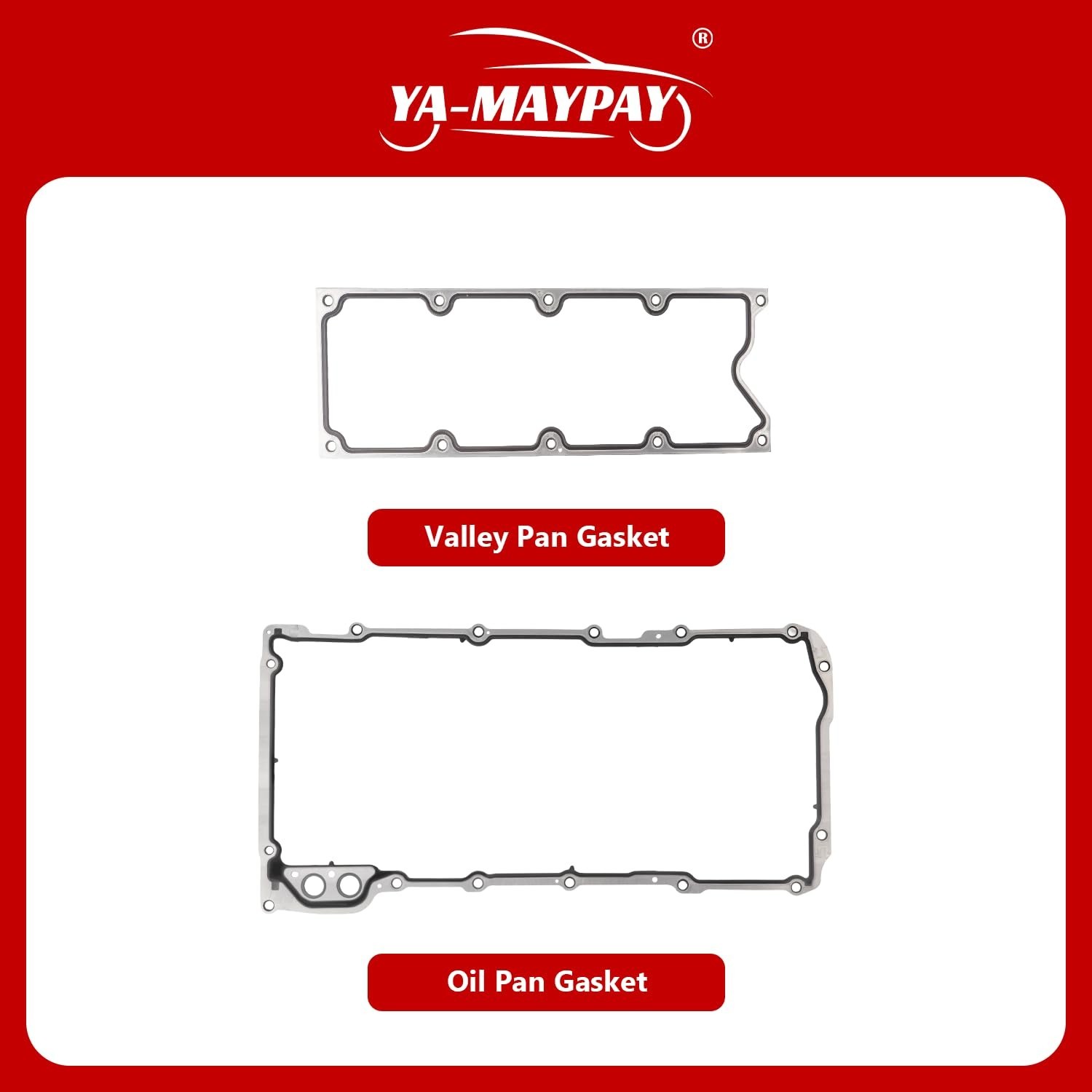 Engine Cover Gasket Kit for Chevy GMC 4.8L 5.3L 6.0L 6.2L V8, Fits 1999-2014 …