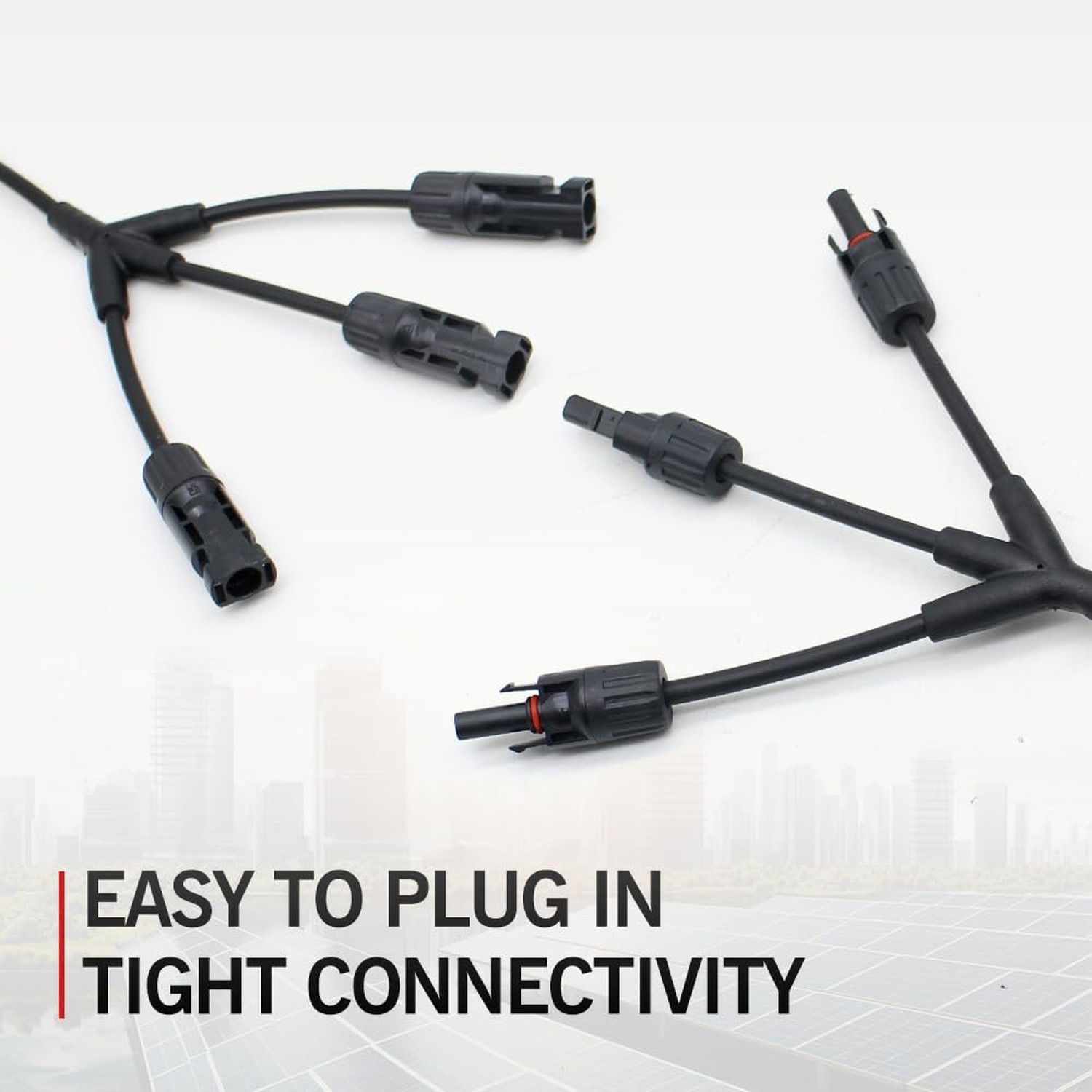 Solar Y Branch Connectors 1000V DC 1 to 3 Solar Panel Parallel Connectors,IP6…