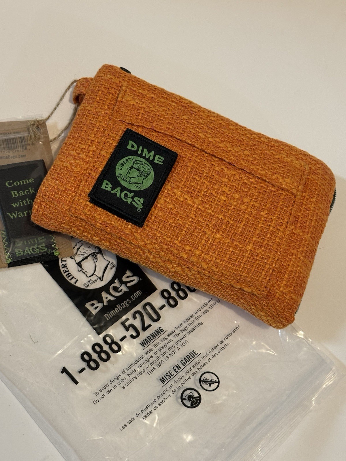 Dime Bags 8” Padded Pouch Orange New w/ Tags