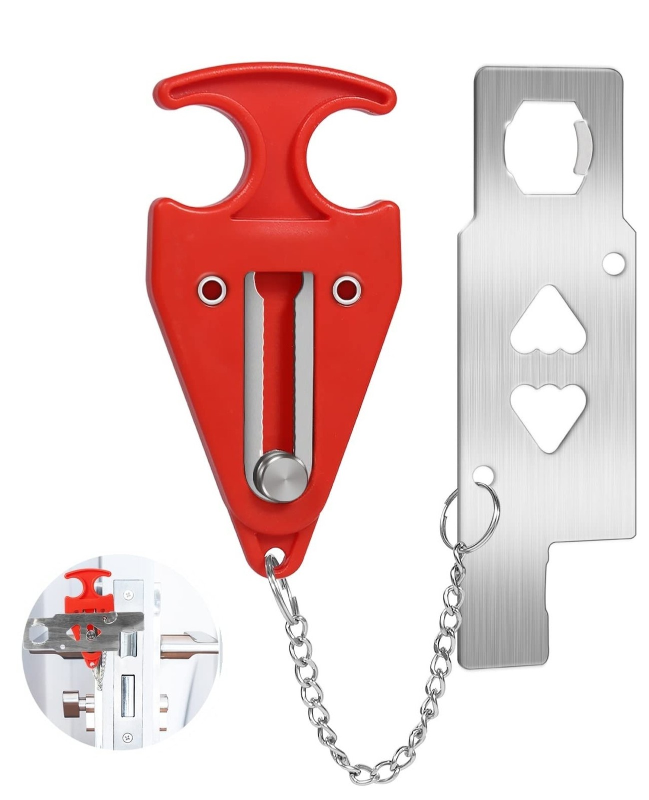 Portable Door Lock for Travel Door Lock Hotel Room Security Devices Apartment…