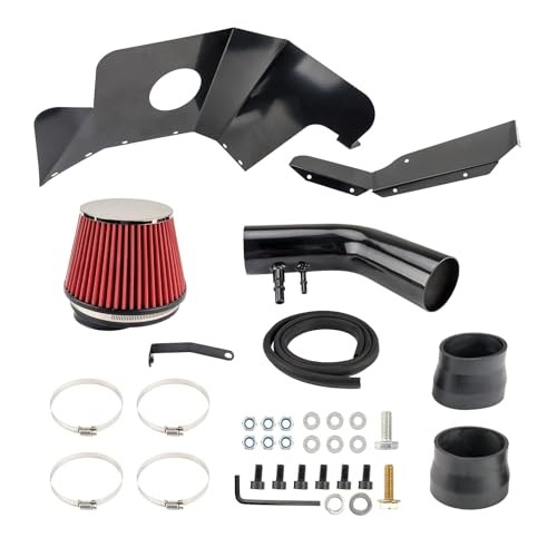 Cold Air Intake Kit with Filter Heat Shield for 2015 2015-2016 Ford Mustang