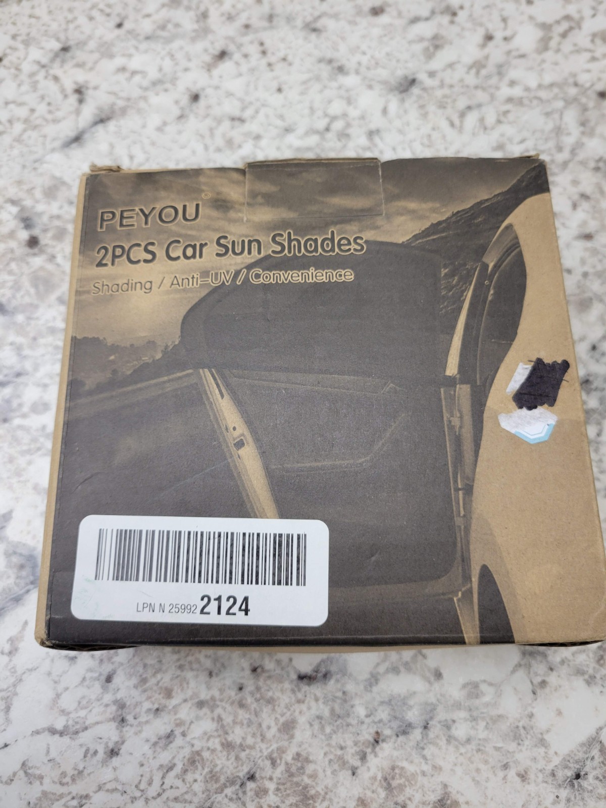 PEYOU 2PCS Car Sun Shades UV Protection Car Window Shades New