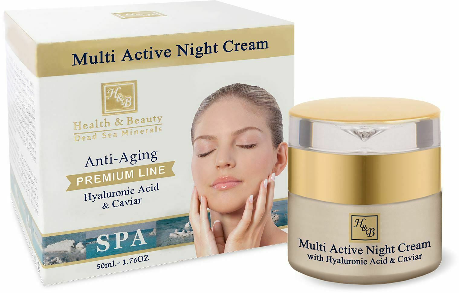 H&B Multi-Active Night Cream With Hyaluronic acid and Caviar extract 50ml