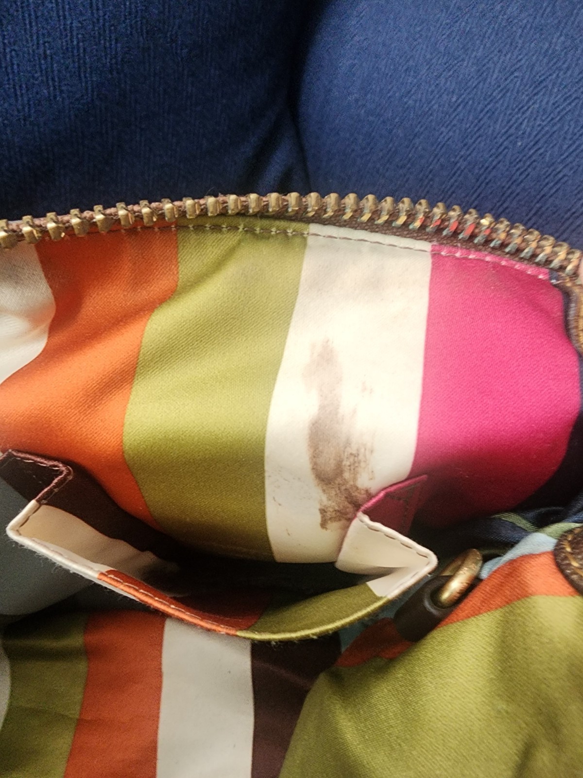 Vtg Rare Metallic Signature Coach Shoulder/Handbag Legacy