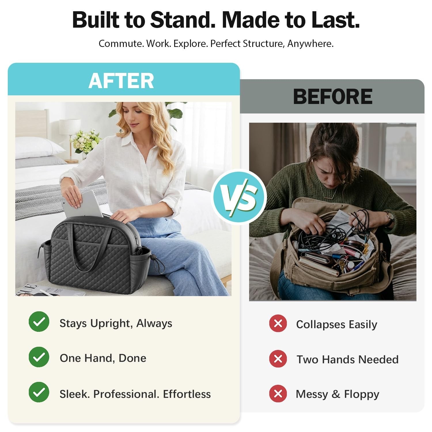 Travel Duffel Tote Bag For Women, Simple Everyday Carry For Work And Weekend …