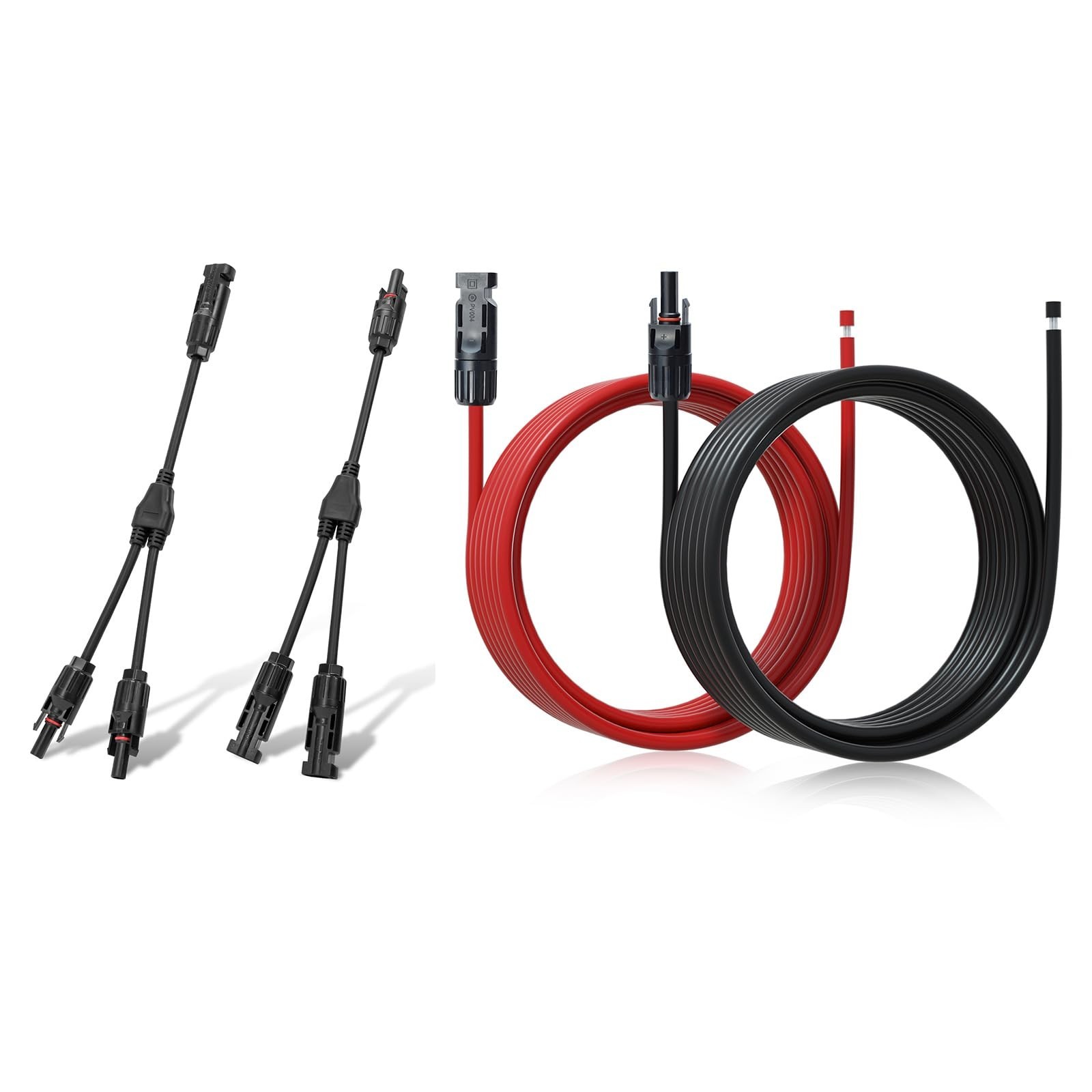 ECO-WORTHY Solar Connectors Y Branch and 20FT 10AWG Solar Extension Cable for…