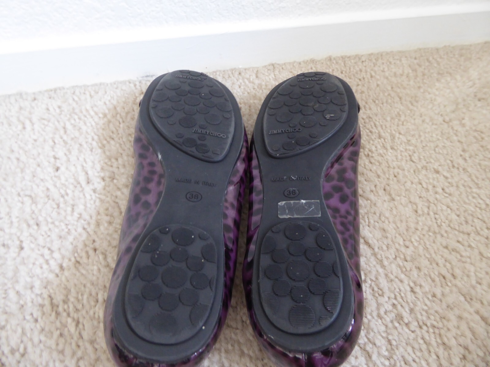 Jimmy Choo London Patent Leather Ballet Flats Size 36