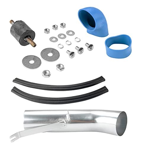Air Intake Kit, 4″ Cold Air Intake System + Heat Shield Compatible with 1999
