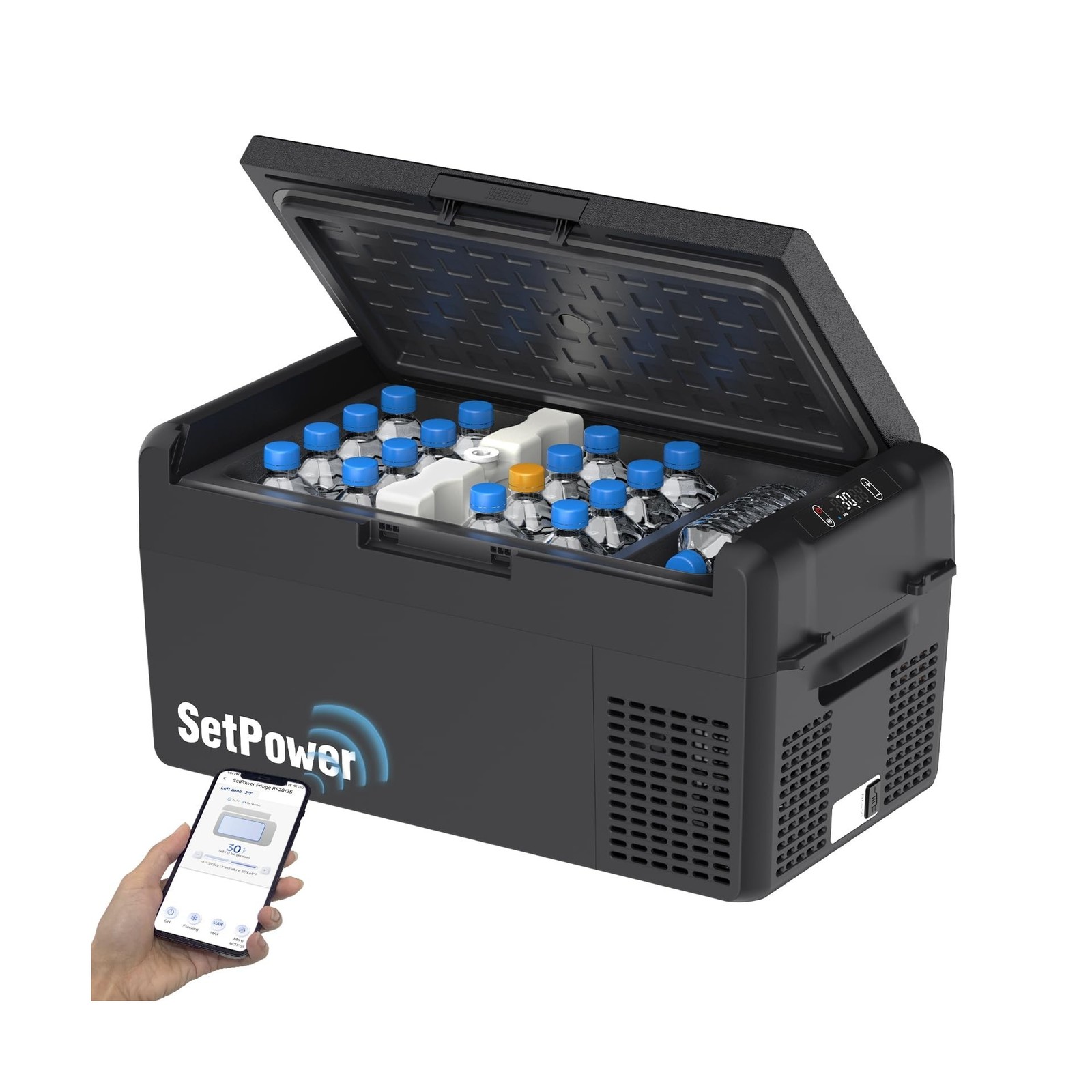 Setpower 12V Refrigerator 21 Quart Portable Freezer 50 Hours Keep Cool,Electr…