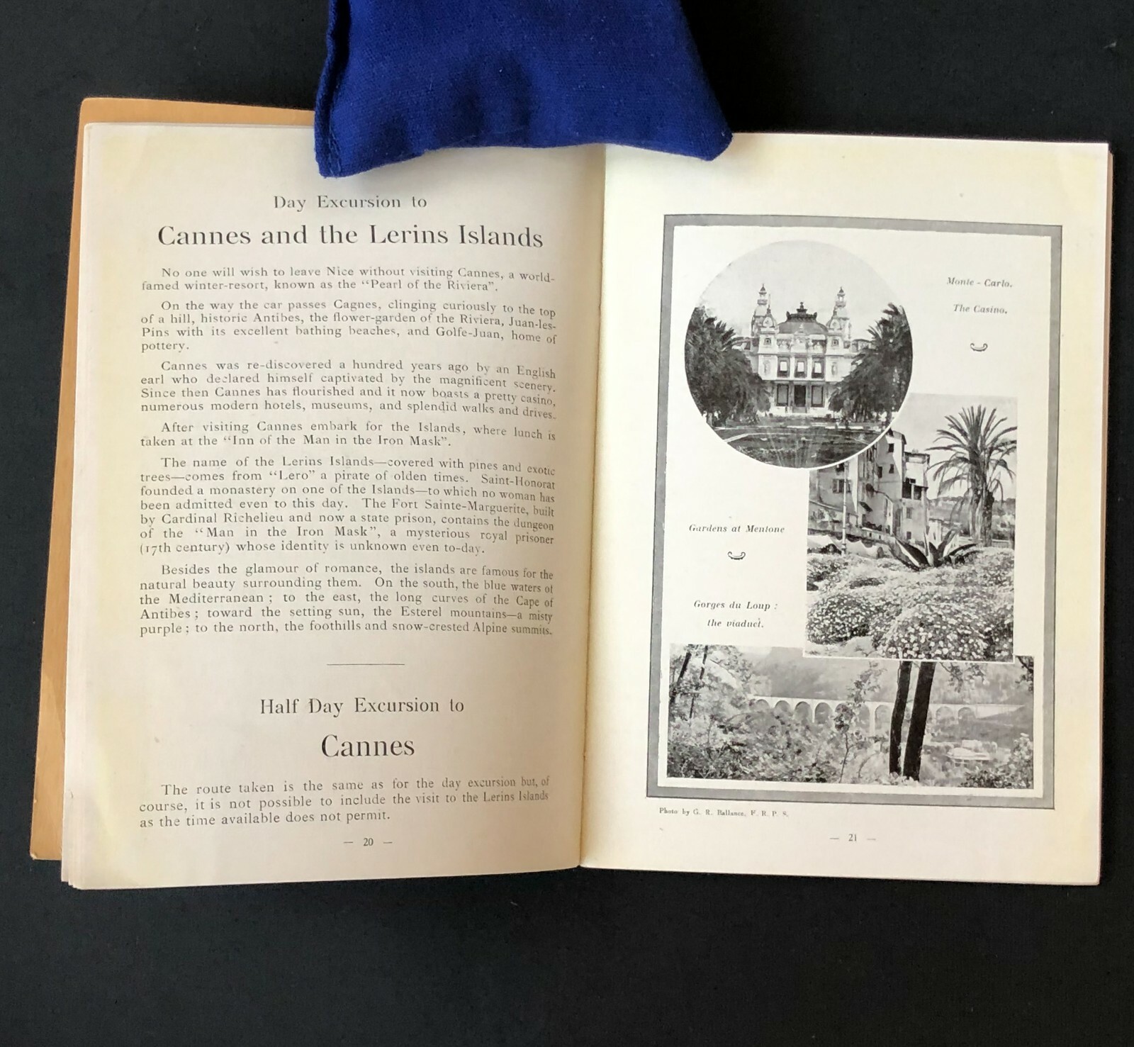 1926 American Express Riviera Brochure Travel Hotel Tour 64 Pages Antique Vtg