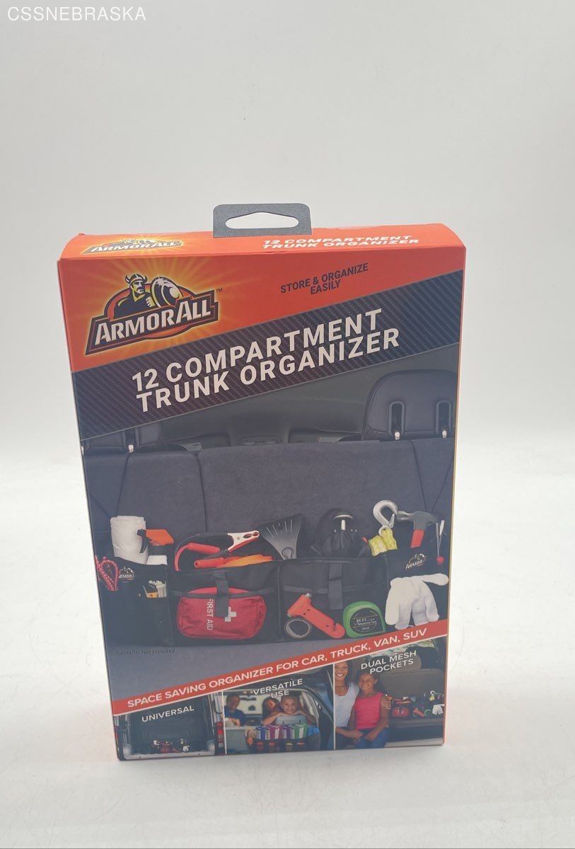 ArmorAll Black Trunk Organizer for Car Truck Van SUV 12 Pockets New in Box