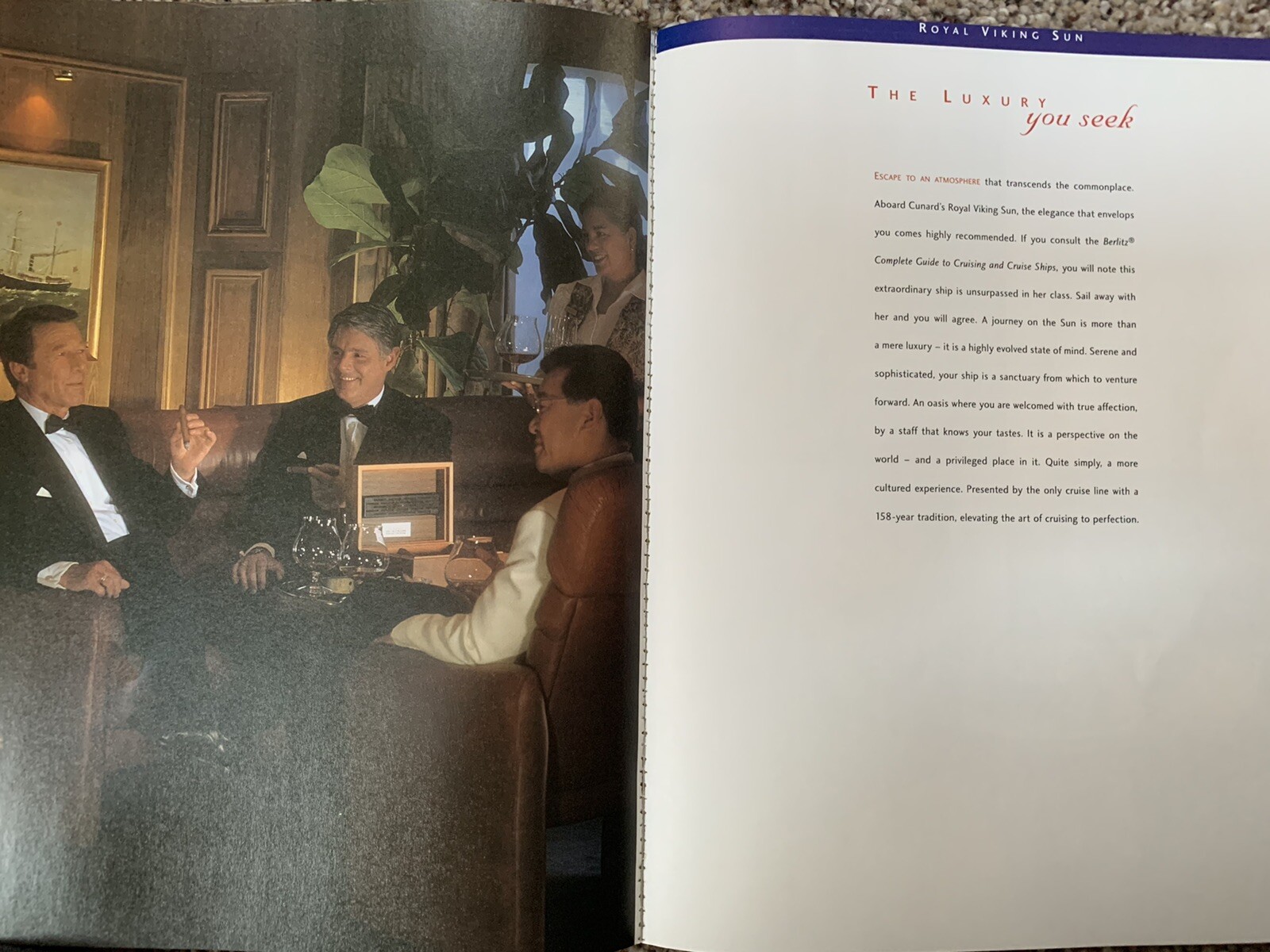 Cunard Line-1999 World Criuse-90 pages-QE2-Royal Viking Sun⚓️