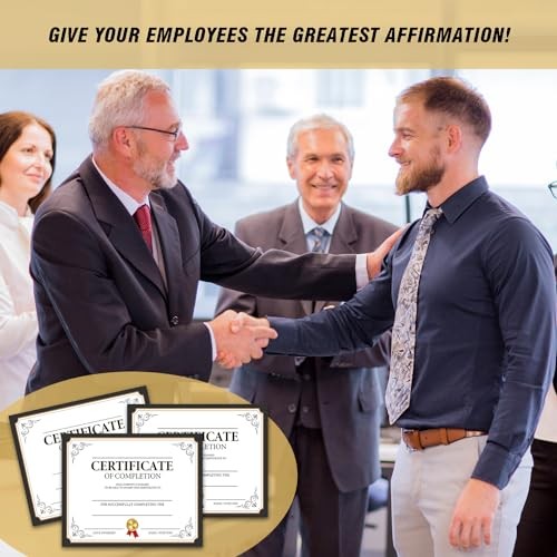 25 Certificate of Completion, Award Recognition, for Office, Business Awards, D