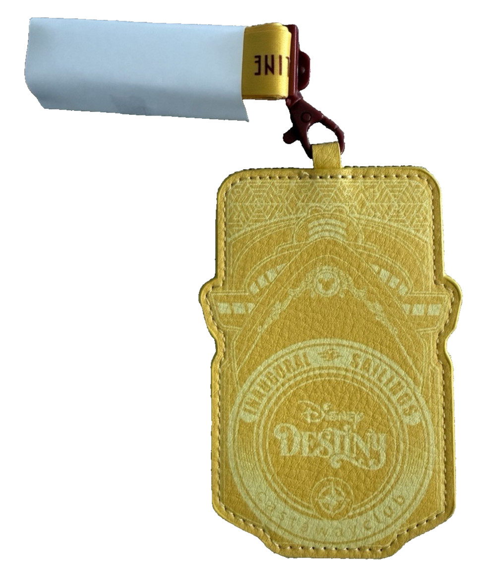 DCL Disney Cruise Line Destiny Inaugural Sailing Lanyard Gold NEW UNUSED ON HAND