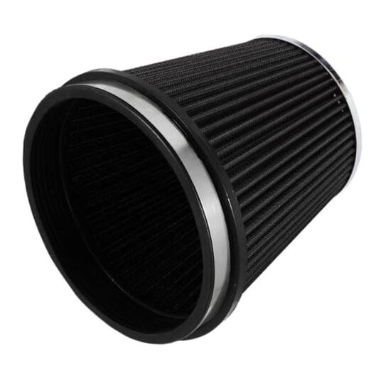6″ Inlet Cold Air Intake Filter Cone Replacement Performance Black (6″ Tall)