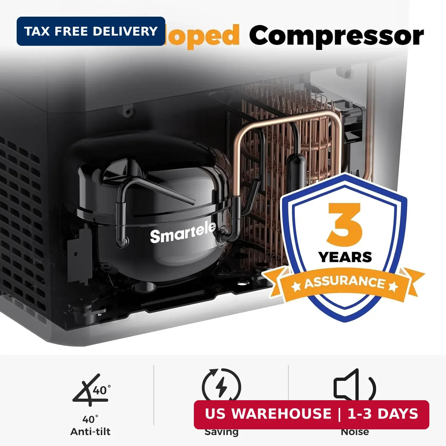 Setpower 12V Refrigerator 21 Quart Portable Freezer 50 Hours Keep Cool,Electric