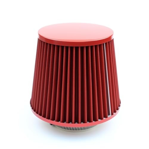 Fiber 3″ Cold Air Intake Filter (RED, 3inch”76mm) 4