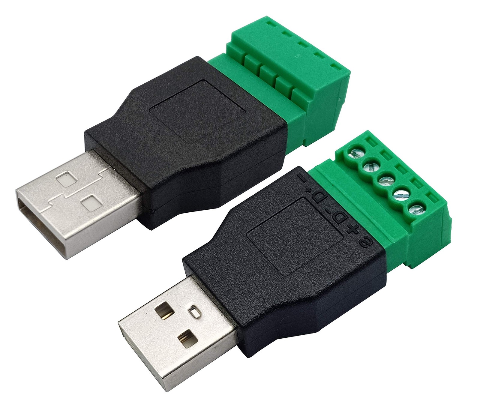 USB 2.0 A Screw Terminal Block Adapter USB 2.0 A Male to 5 Pin/Way Female Bol…