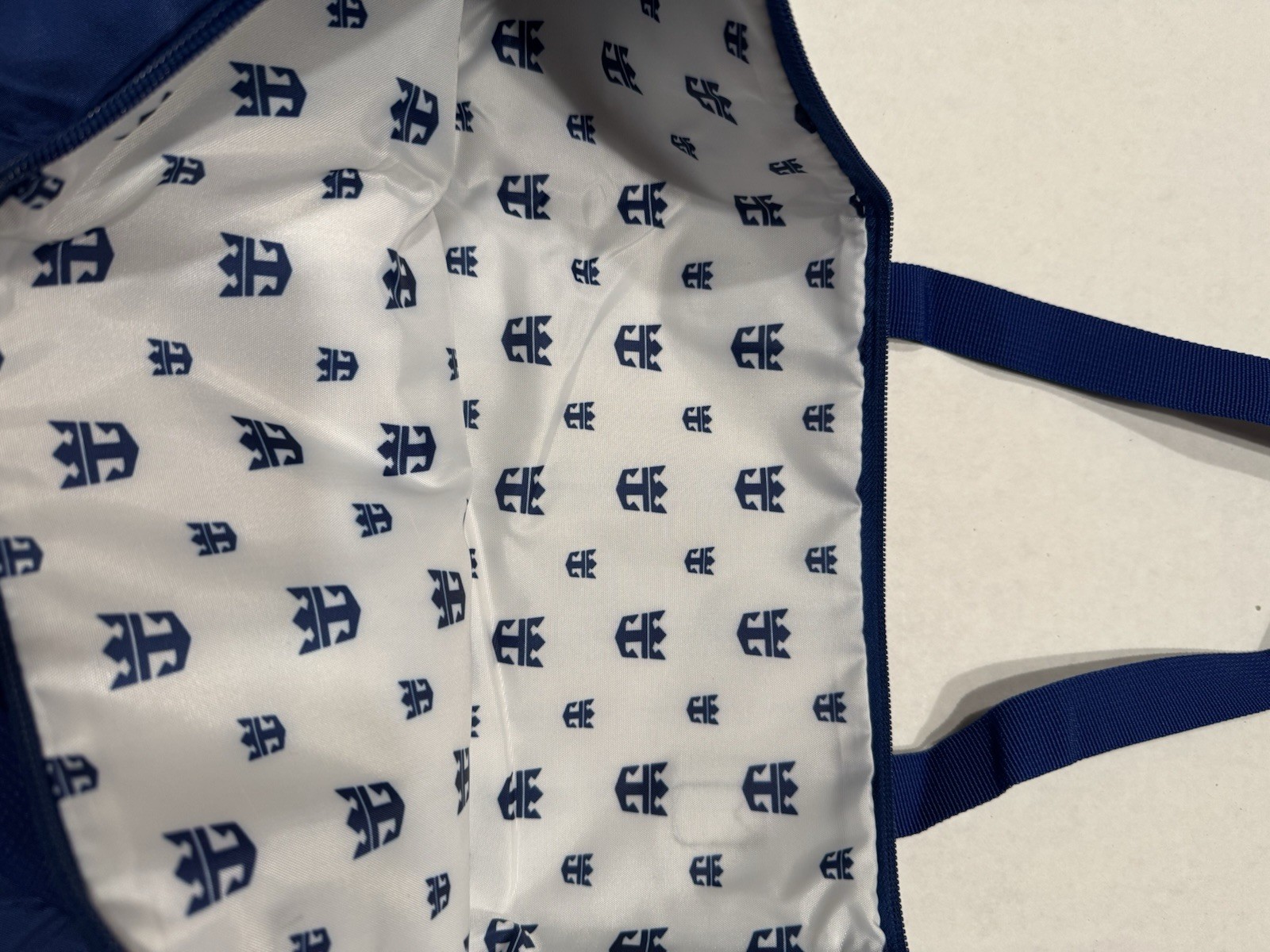 Royal Caribbean Royal Blue Large Tote Bag Zipper Closure Dual Handles New!