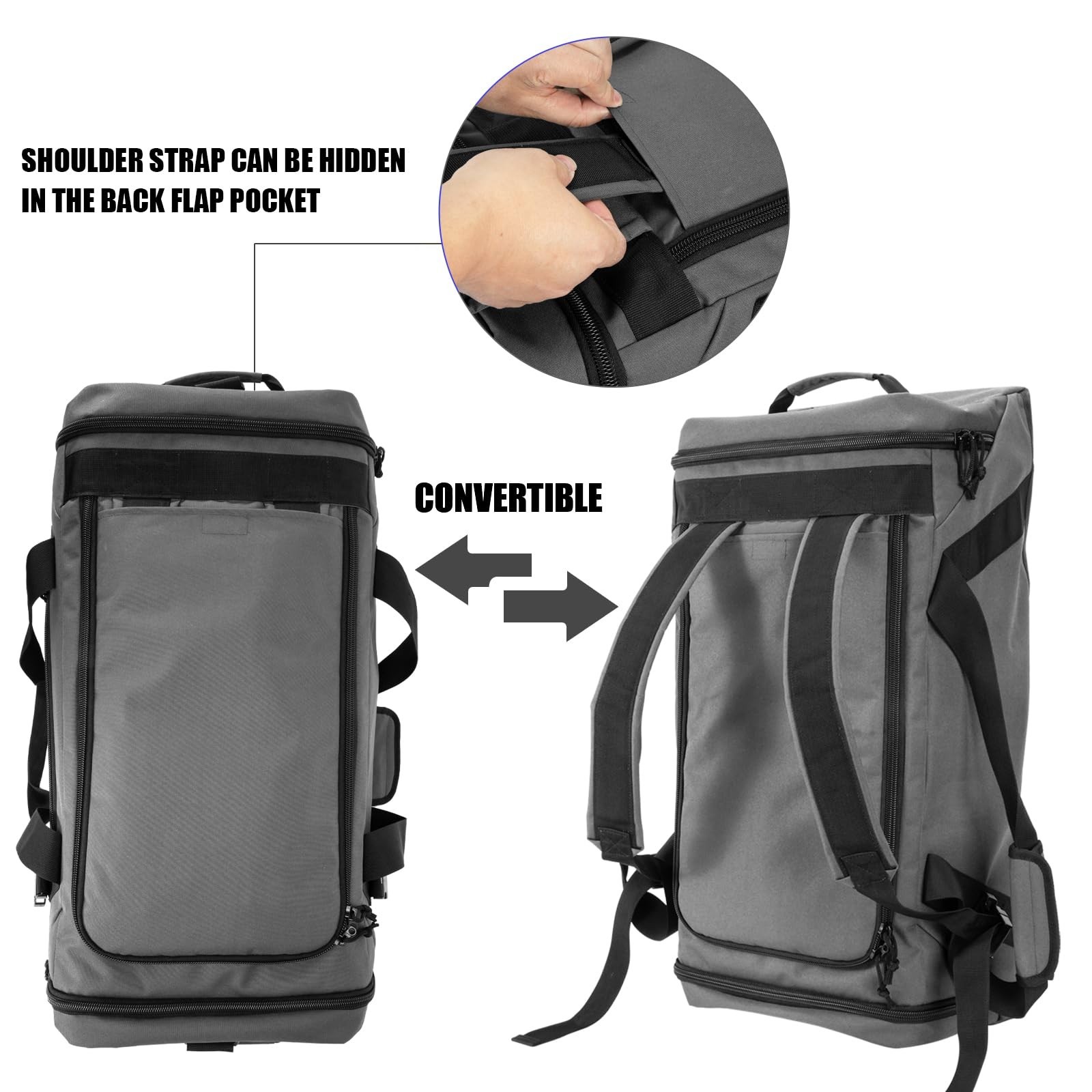 90L Large Duffle Bag,Gym Bags For Men Weekend Bag For Women Travel Backpack C…