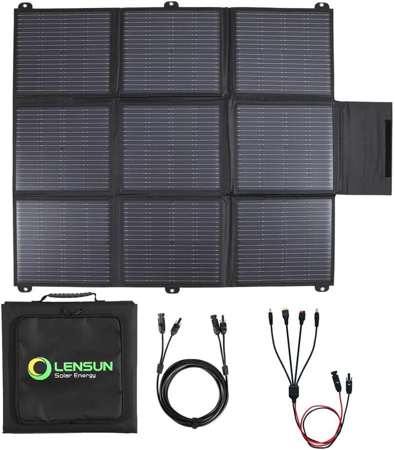 200W 12V Portable Solar Panel Blanket with Standard Connectors for Solar Generat