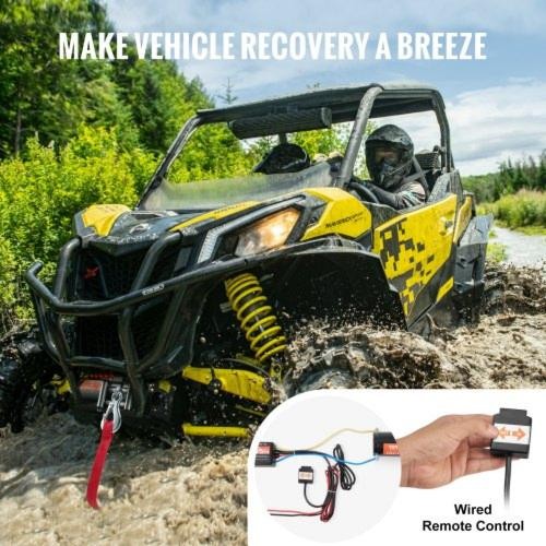 Electric Winch 3000 lb Line Pull Capacity 12V DC ATVUTV Winch with 316