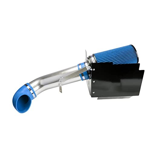 Air Intake Kit, 4″ Cold Air Intake System + Heat Shield Compatible with 1999