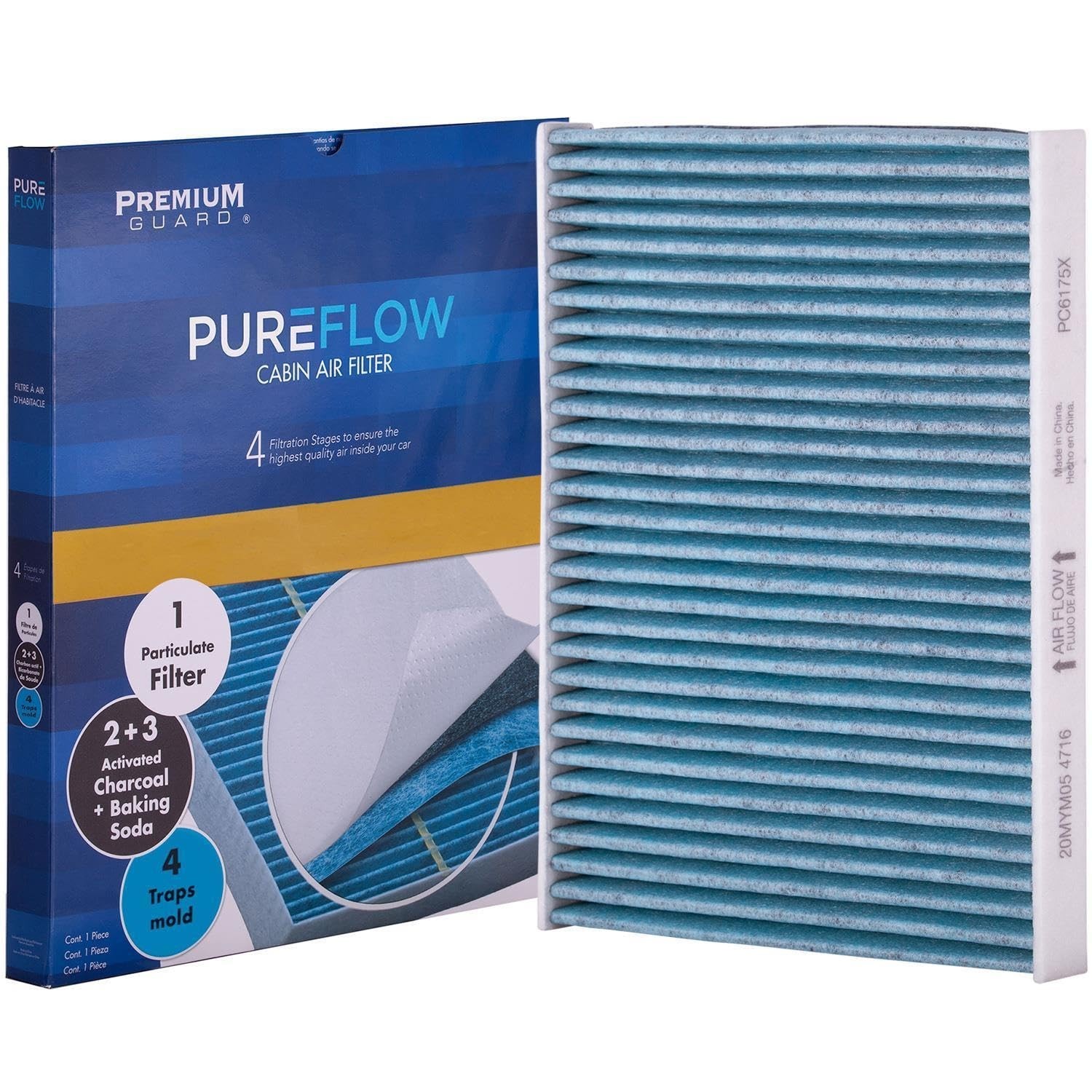 PUREFLOW PC6175X Cabin Air Filter | Fits 2010-2019 Ford Fiesta 1.6L; 2009-202…
