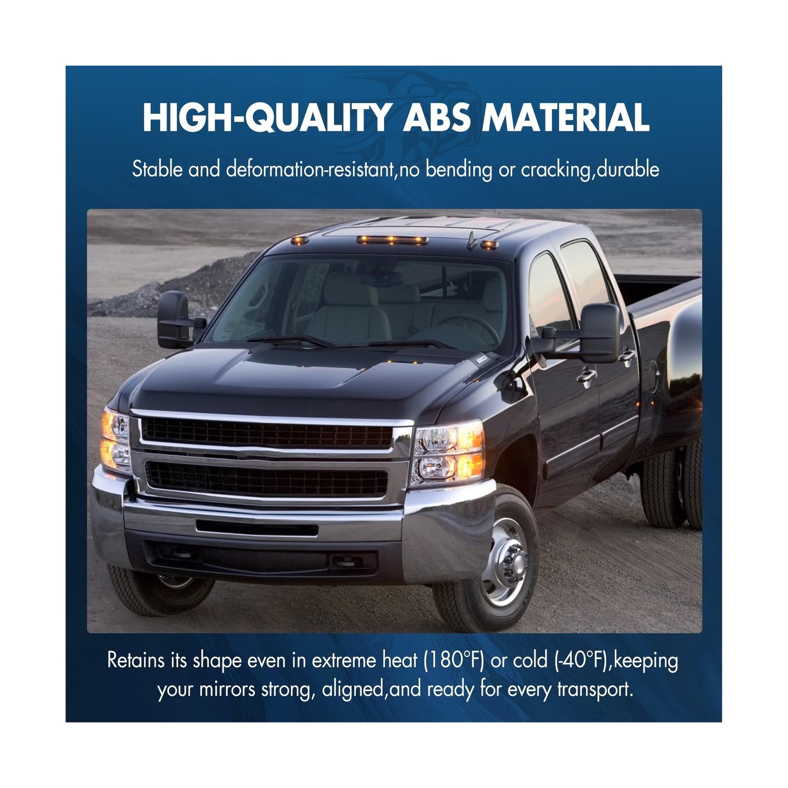 Tow Mirrors Towing Mirrors Fit for 1997-2003 for Ford for F150 Standard Exten…